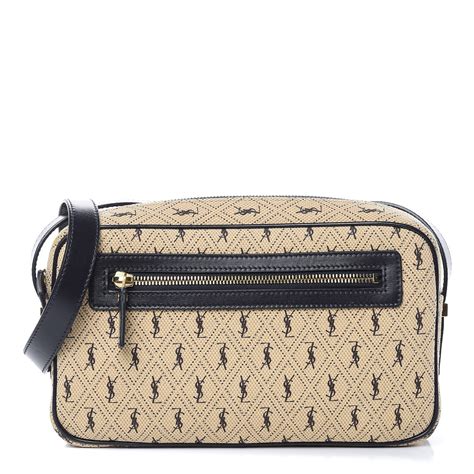 ysl monogram all over camera bag in canvas|saint laurent monogram shoulder bag.